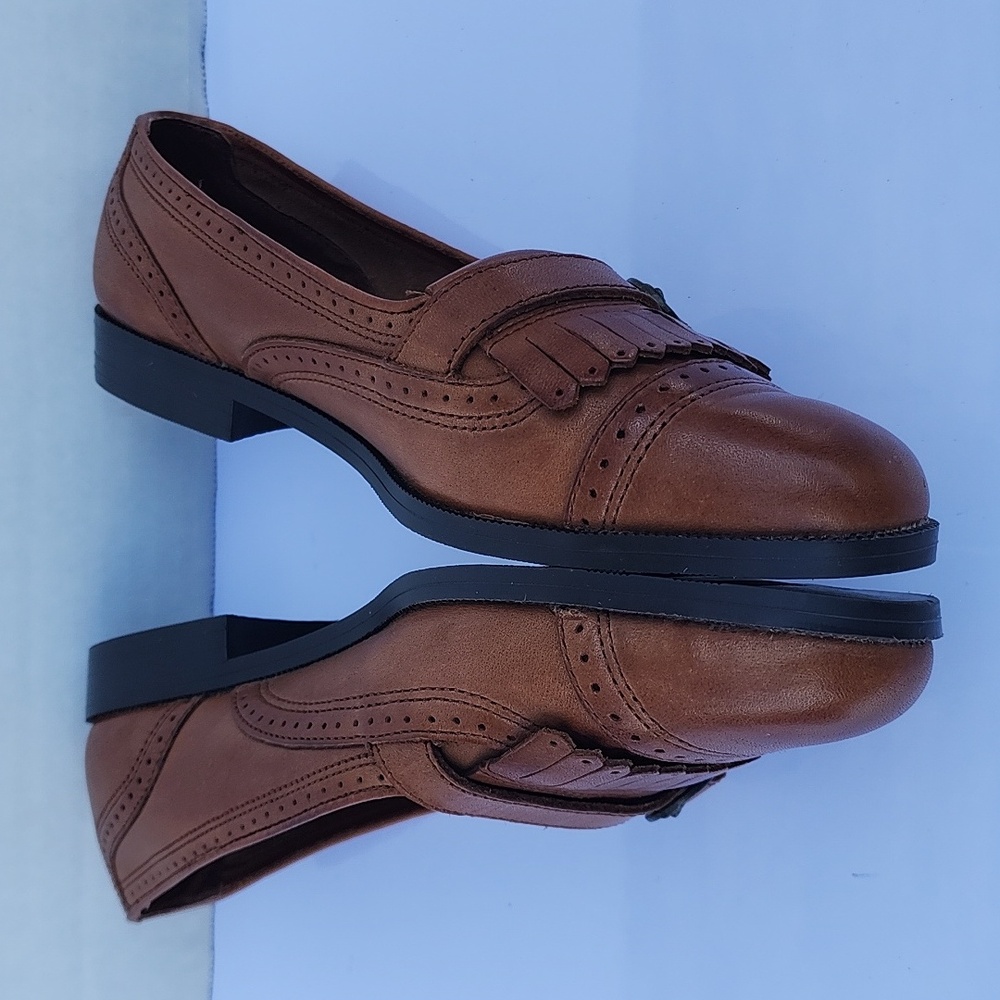 The Leather Collection Brown Leather Women Flat Shoes Size 6.5 - Picture 7 of 15